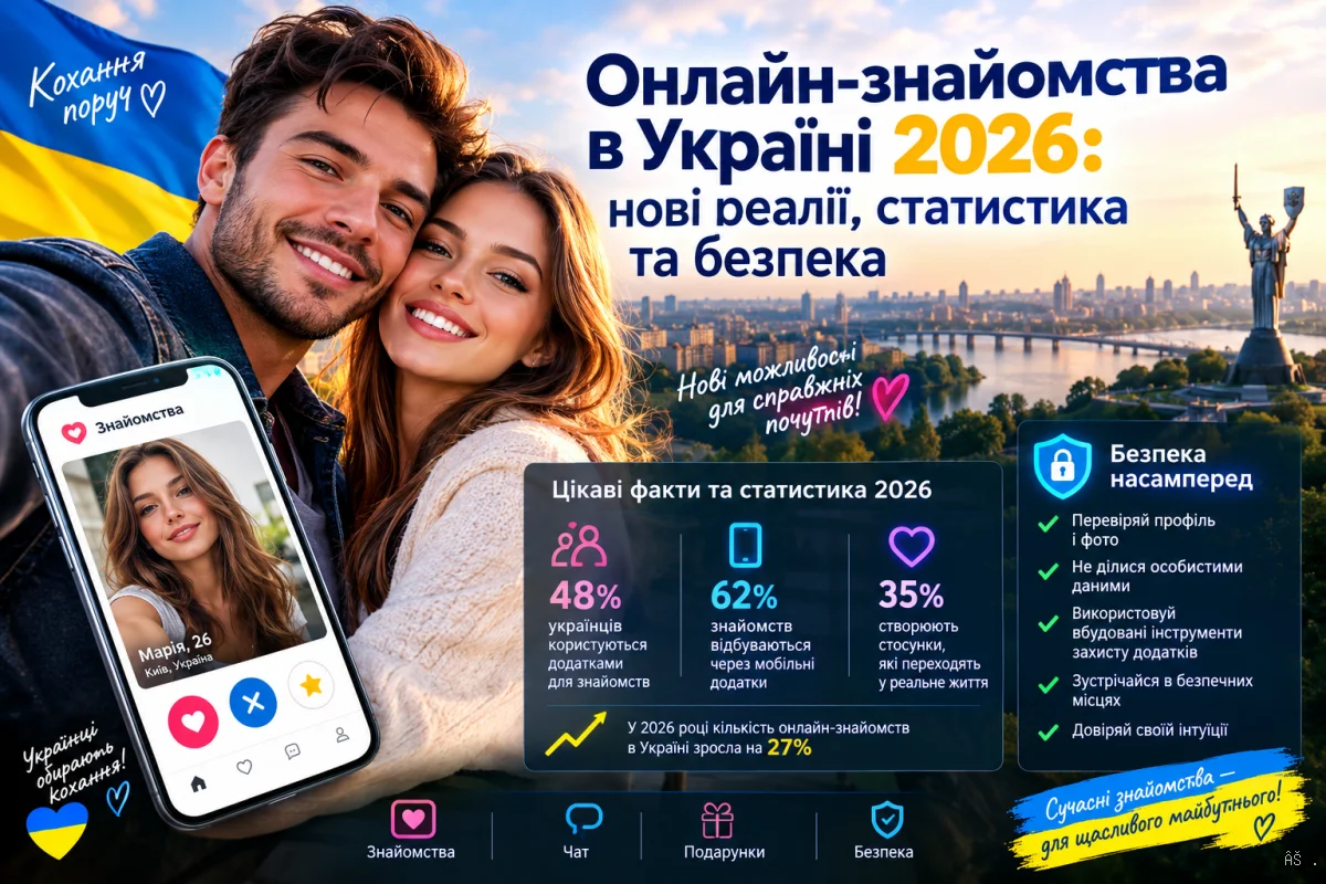 Онлайн-знайомства в Україні 2026: нові реалії, статистика та безпека